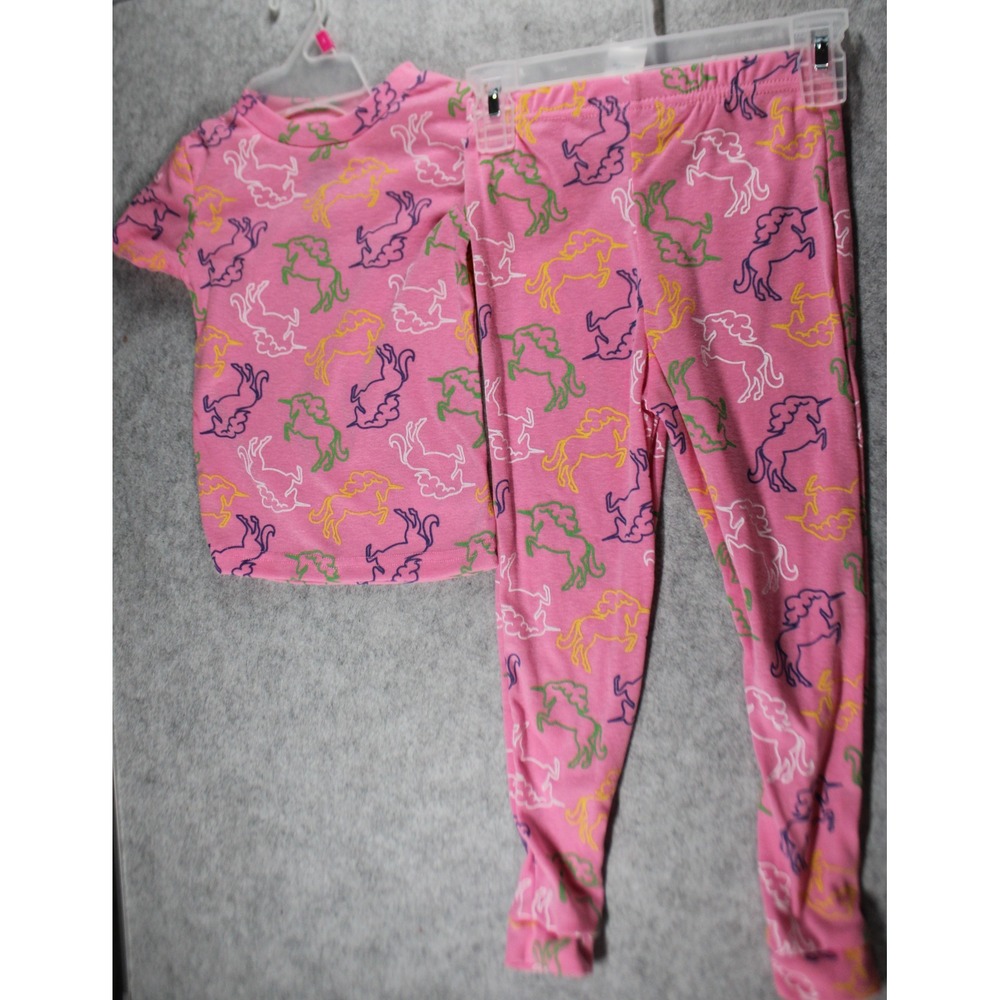 Girls Extremely me pajama sleepwear berry sleep set size 4 pink Unicorn